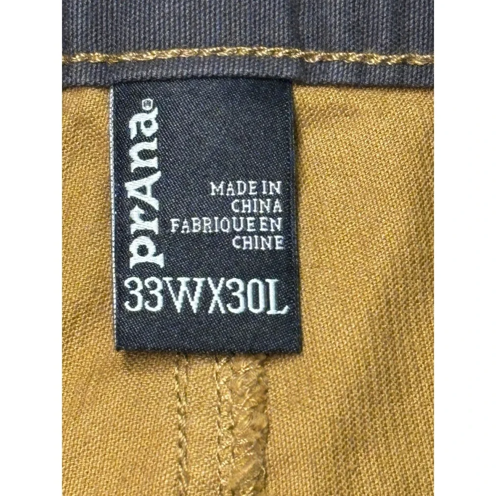 prAna Saxton PantS Corduroy  33x30 Brown Organic Cotton Straight Leg